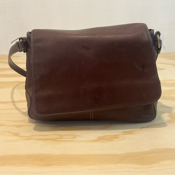 LEATHER CROSSBODY BAG - Picture 1 of 10